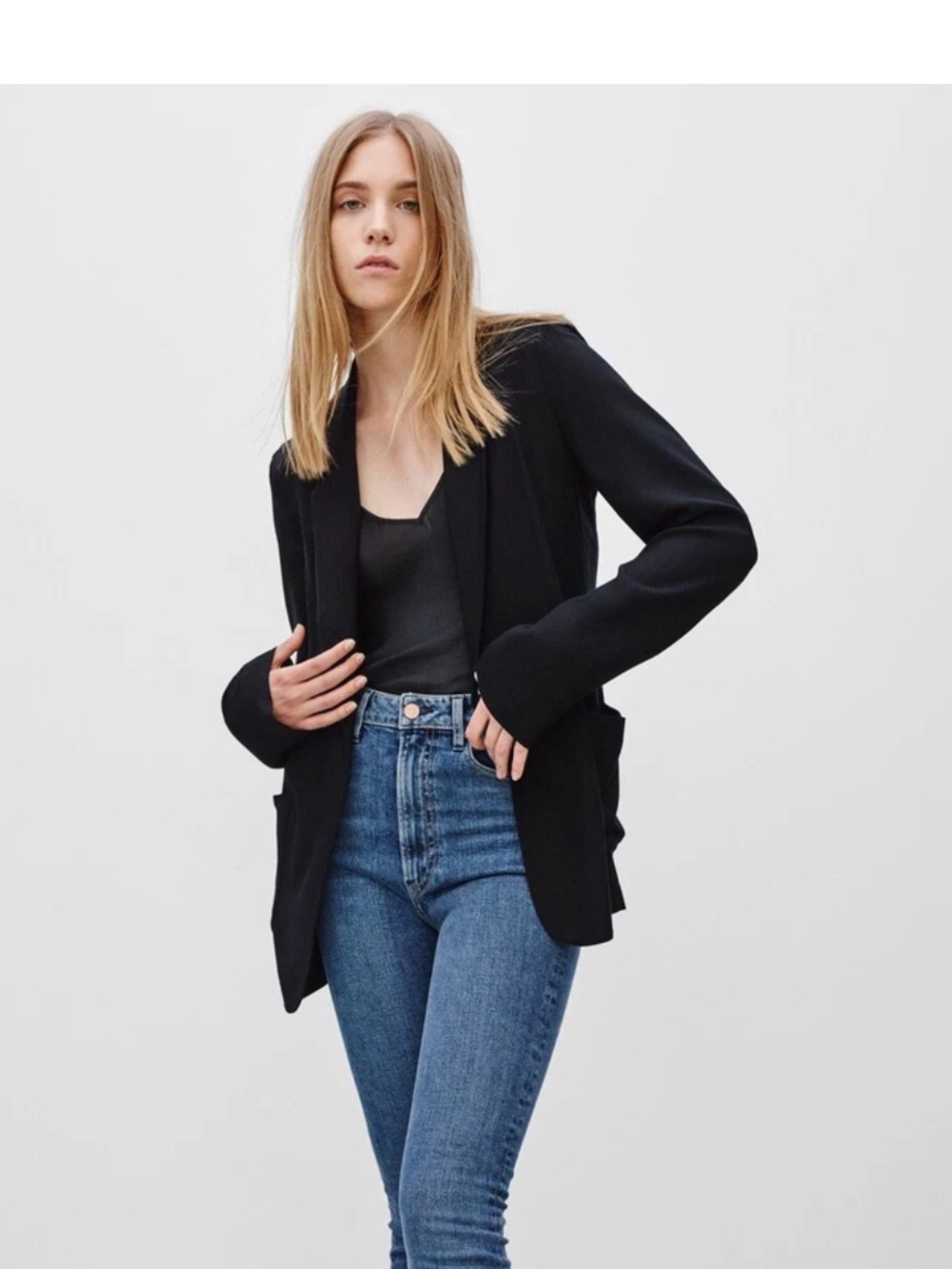 Aritizia Talula open front Kent blazer black size 6